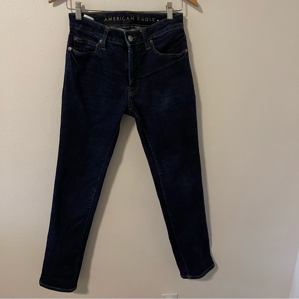 American Eagle Outfitters Slim Straight Ne(x)t Level Flex Jeans Dark Wash 29x30